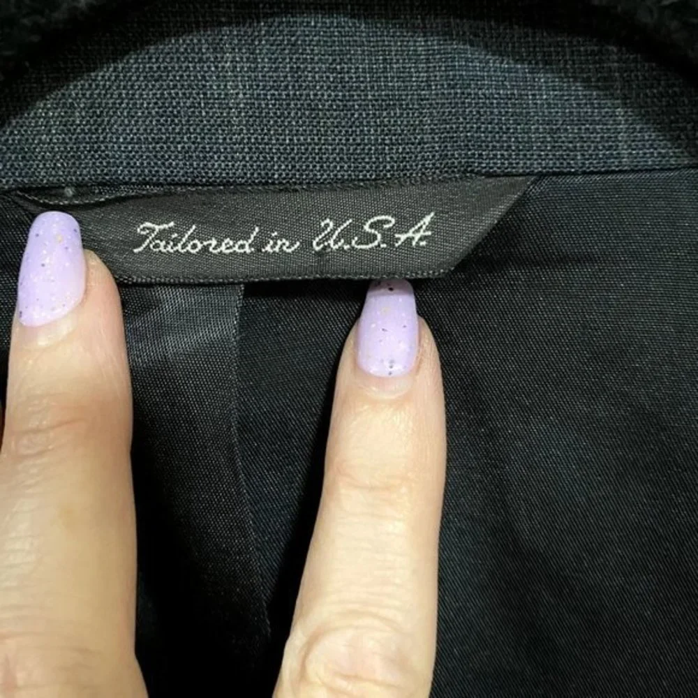 Christian Dior Monsieur‎ Vintage Navy Blue Pinstripe Blazer Size 44L